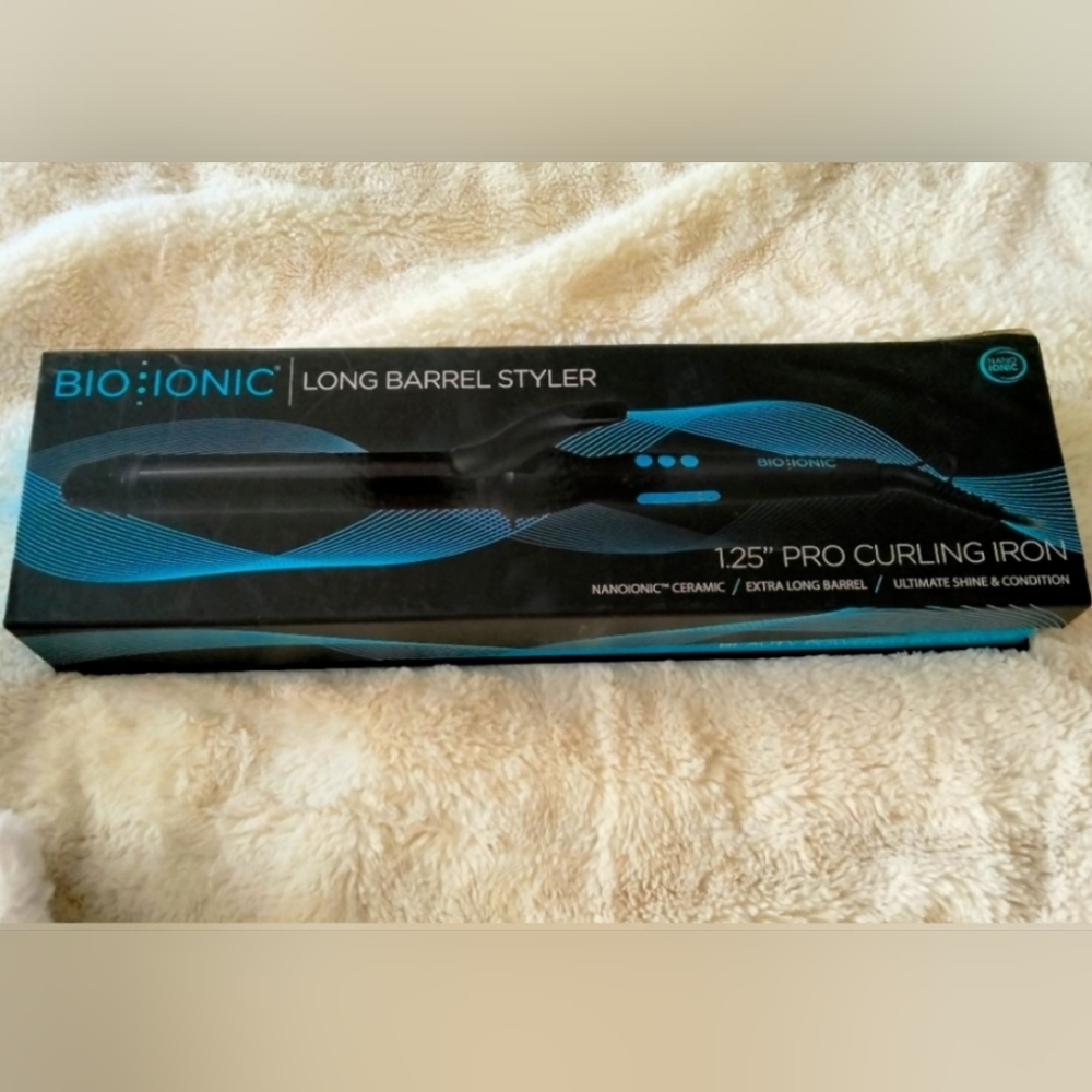 BIO IONIC 1.25" Pro Curling Iron - Long Barrel 🩷